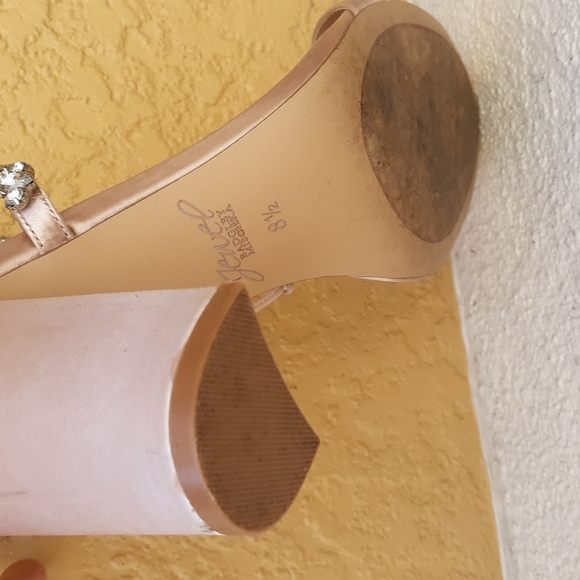 BADGLEY MISCHKA Jewel High Heels Sandals Size 8.5 - Picture 6 of 6